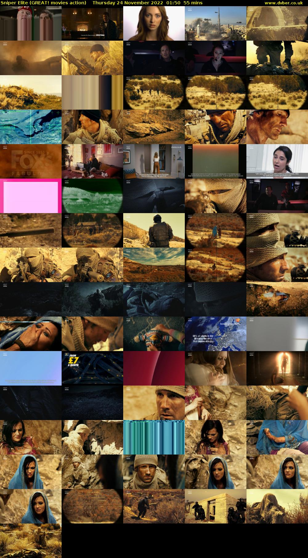 Sniper Elite (GREAT! movies action) Thursday 24 November 2022 01:50 - 02:45
