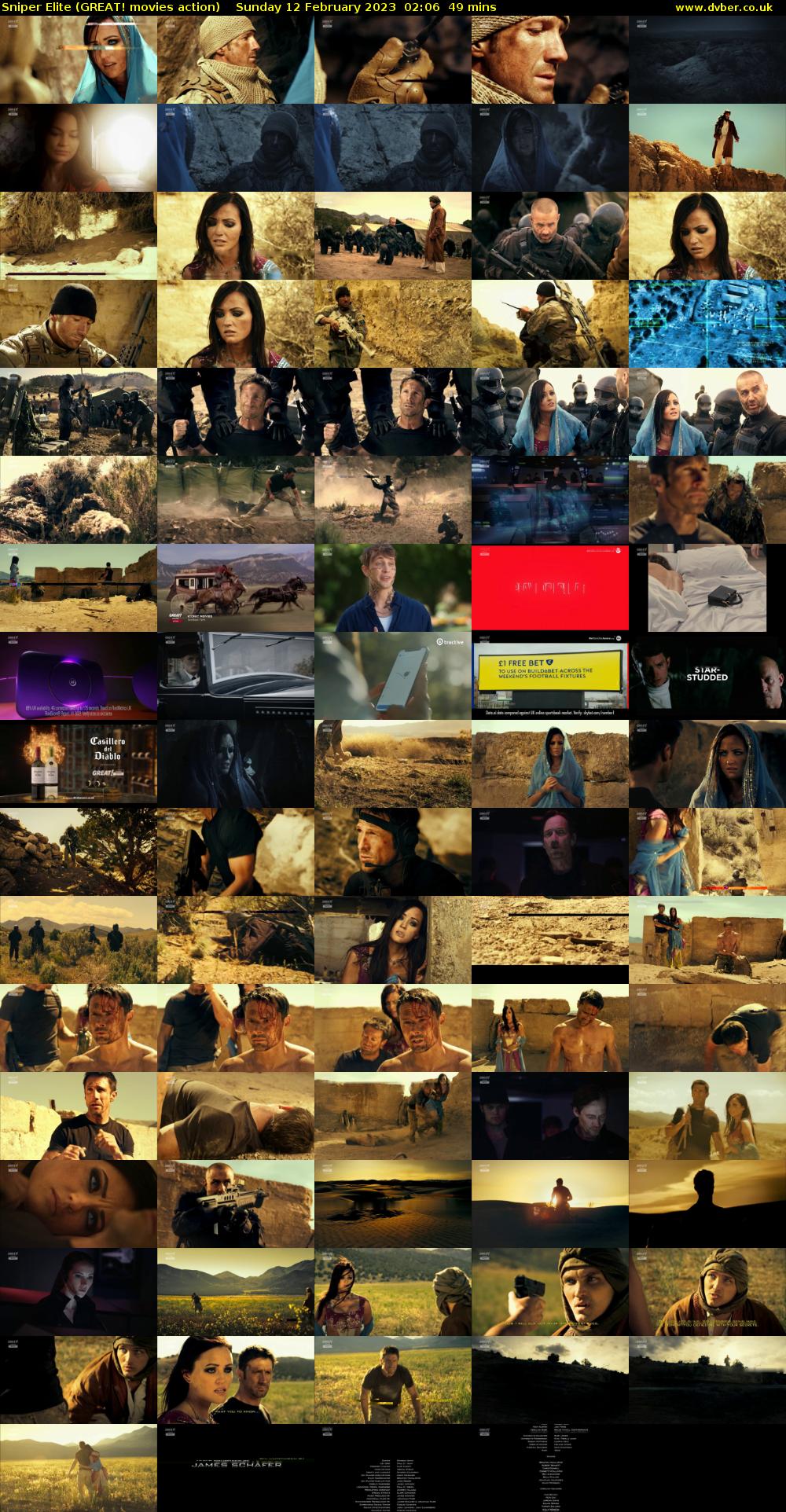 Sniper Elite (GREAT! movies action) Sunday 12 February 2023 02:06 - 02:55