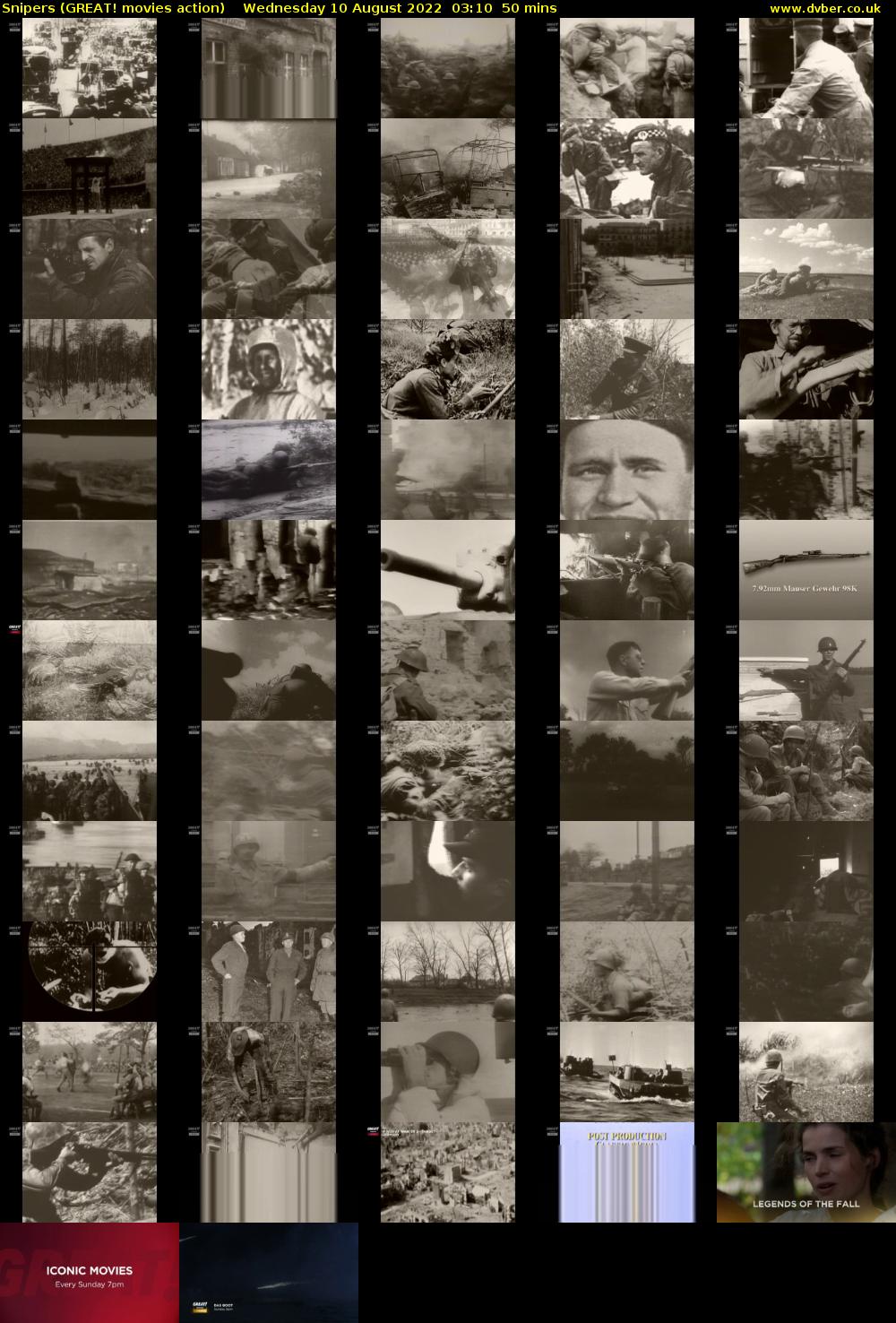 Snipers (GREAT! movies action) Wednesday 10 August 2022 03:10 - 04:00