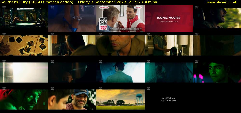 Southern Fury (GREAT! movies action) Friday 2 September 2022 23:56 - 01:00