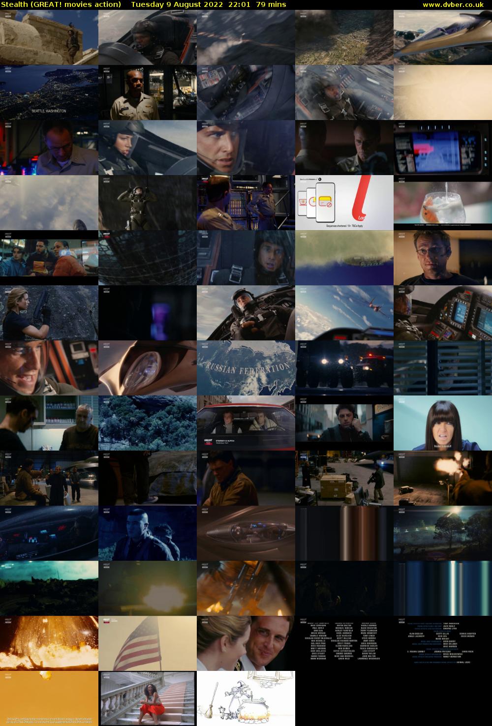 Stealth (GREAT! movies action) Tuesday 9 August 2022 22:01 - 23:20