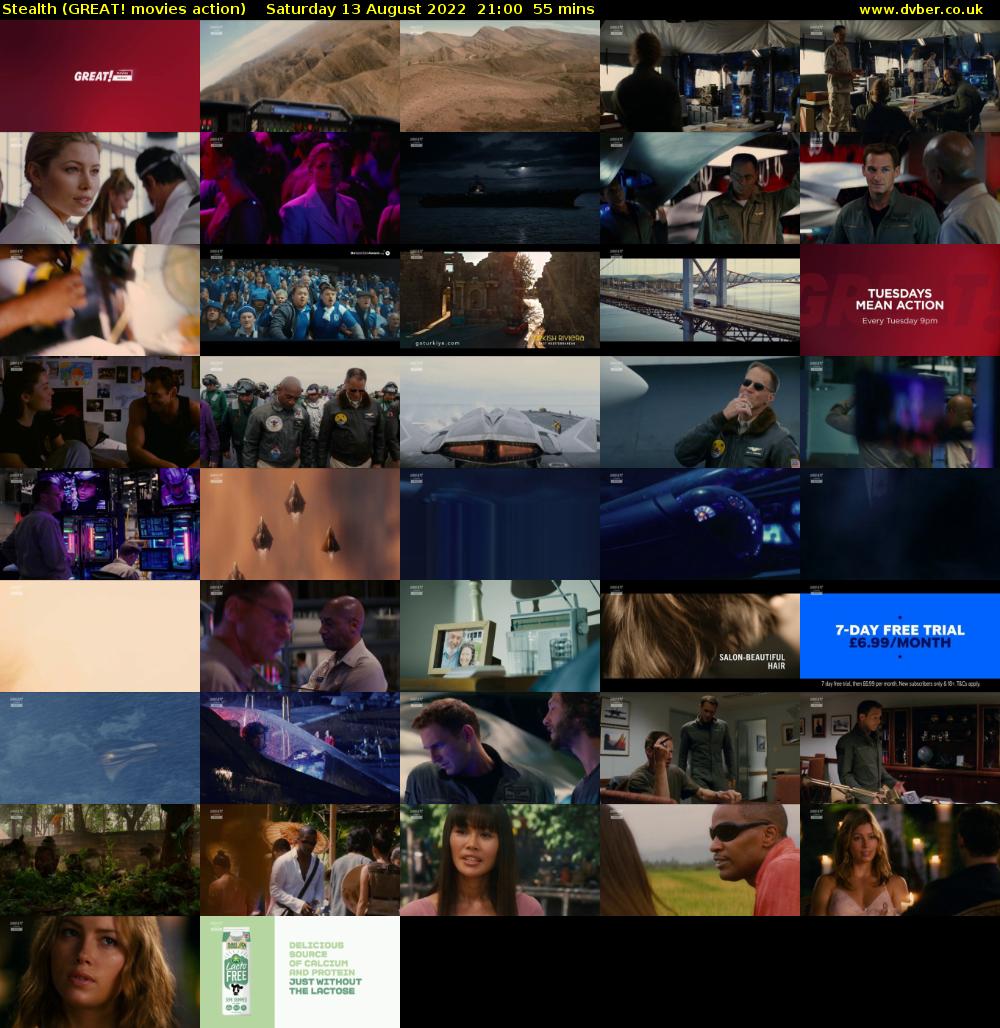 Stealth (GREAT! movies action) Saturday 13 August 2022 21:00 - 21:55