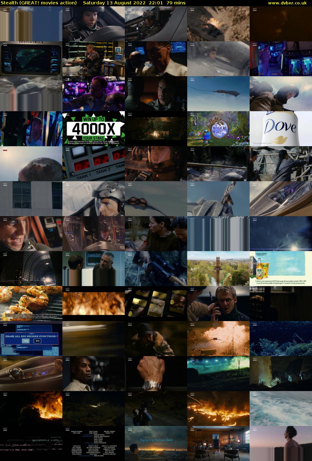 Stealth (GREAT! movies action) Saturday 13 August 2022 22:01 - 23:20