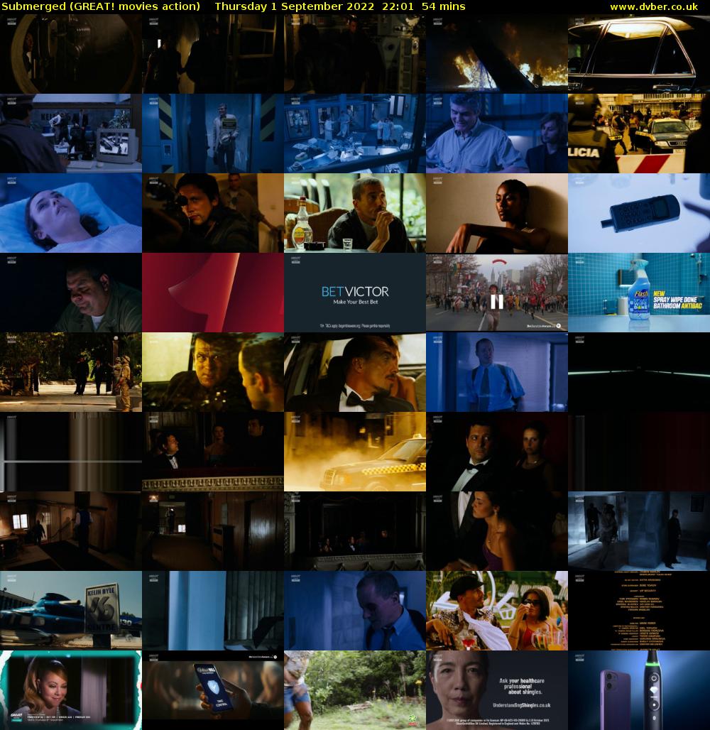 Submerged (GREAT! movies action) Thursday 1 September 2022 22:01 - 22:55