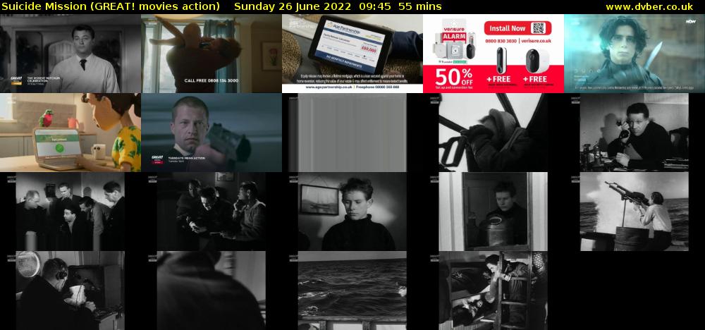 Suicide Mission (GREAT! movies action) Sunday 26 June 2022 09:45 - 10:40