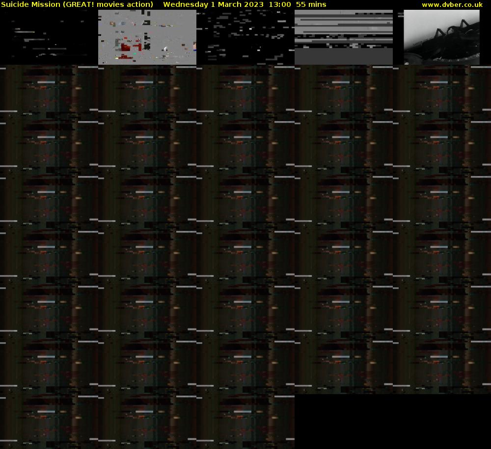 Suicide Mission (GREAT! movies action) Wednesday 1 March 2023 13:00 - 13:55