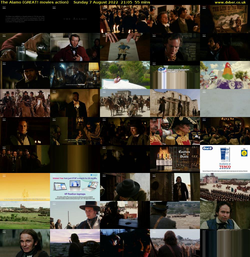 The Alamo (GREAT! movies action) Sunday 7 August 2022 21:05 - 22:00