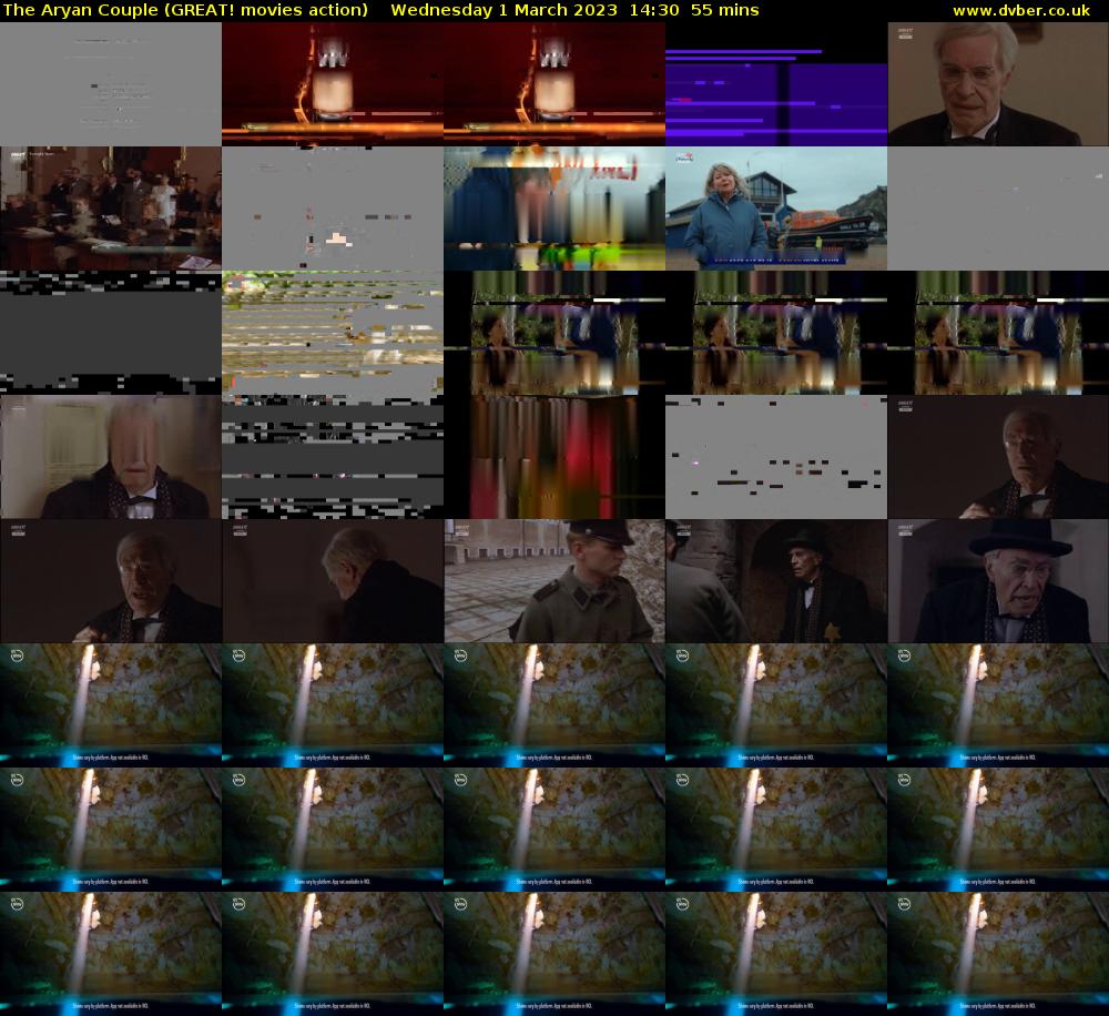 The Aryan Couple (GREAT! movies action) Wednesday 1 March 2023 14:30 - 15:25
