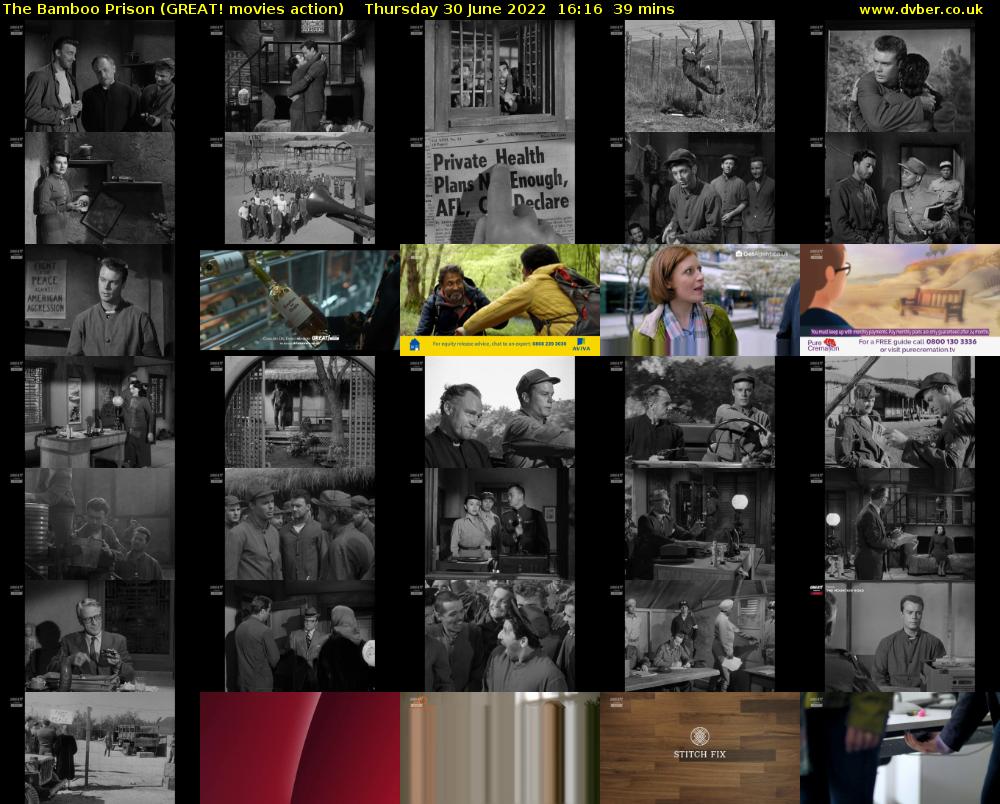 The Bamboo Prison (GREAT! movies action) Thursday 30 June 2022 16:16 - 16:55