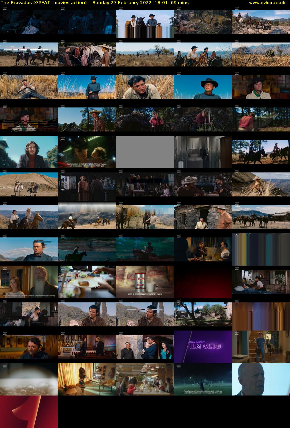 The Bravados (GREAT! movies action) Sunday 27 February 2022 18:01 - 19:10
