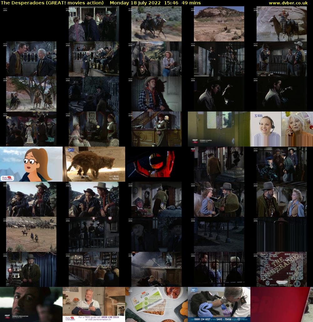 The Desperadoes (GREAT! movies action) Monday 18 July 2022 15:46 - 16:35