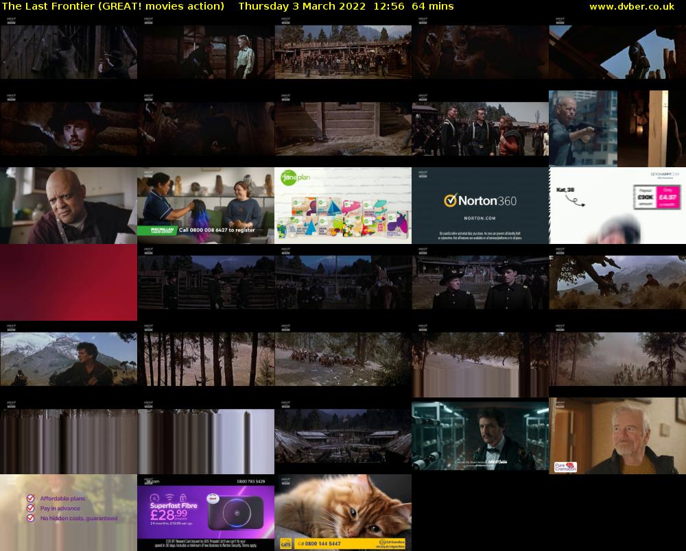 The Last Frontier (GREAT! movies action) Thursday 3 March 2022 12:56 - 14:00