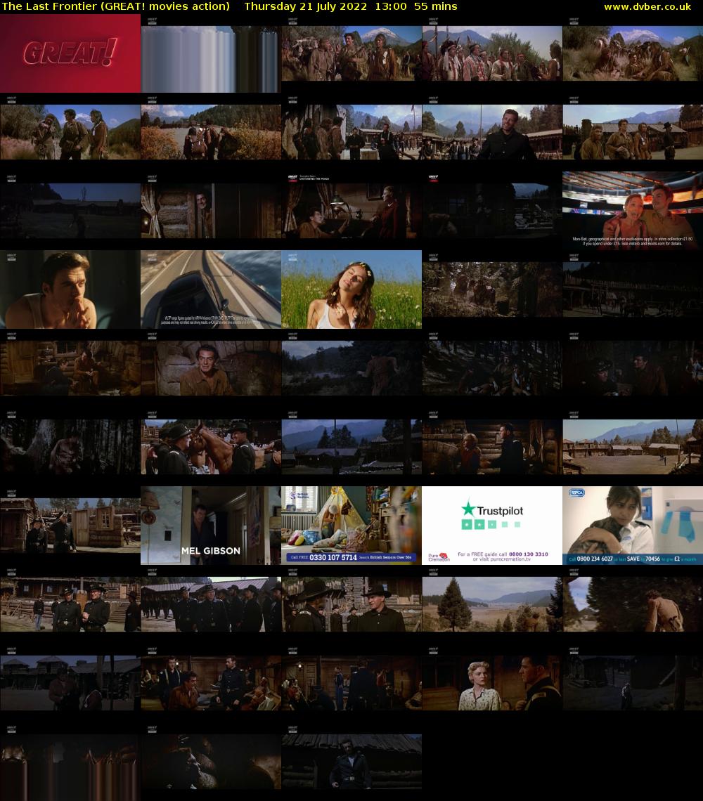 The Last Frontier (GREAT! movies action) Thursday 21 July 2022 13:00 - 13:55