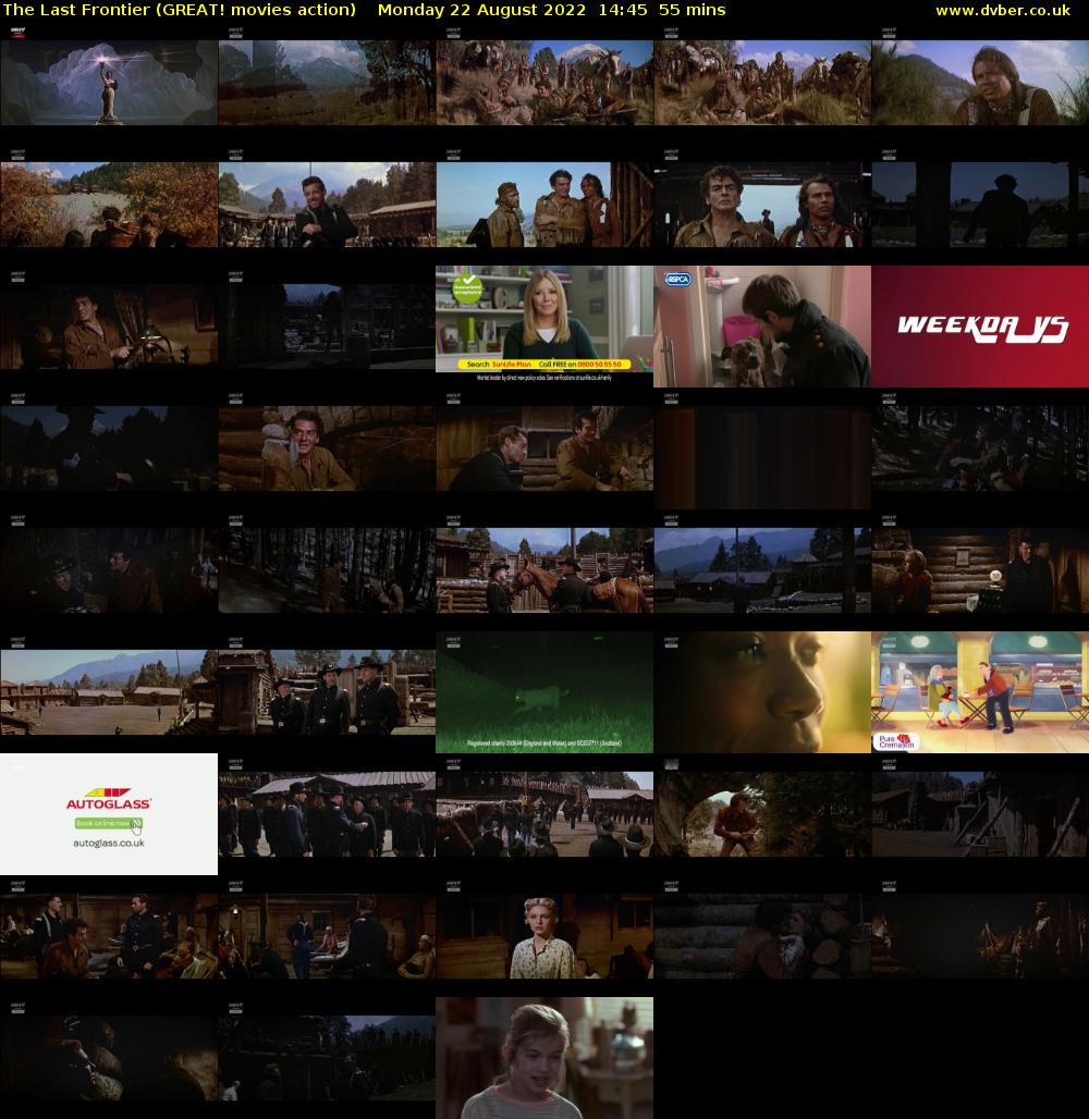 The Last Frontier (GREAT! movies action) Monday 22 August 2022 14:45 - 15:40