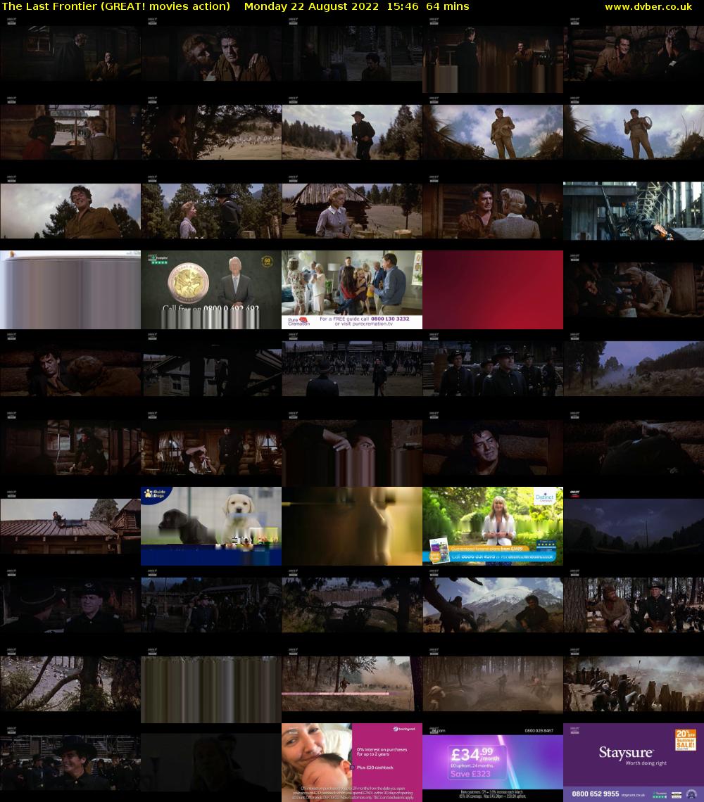 The Last Frontier (GREAT! movies action) Monday 22 August 2022 15:46 - 16:50