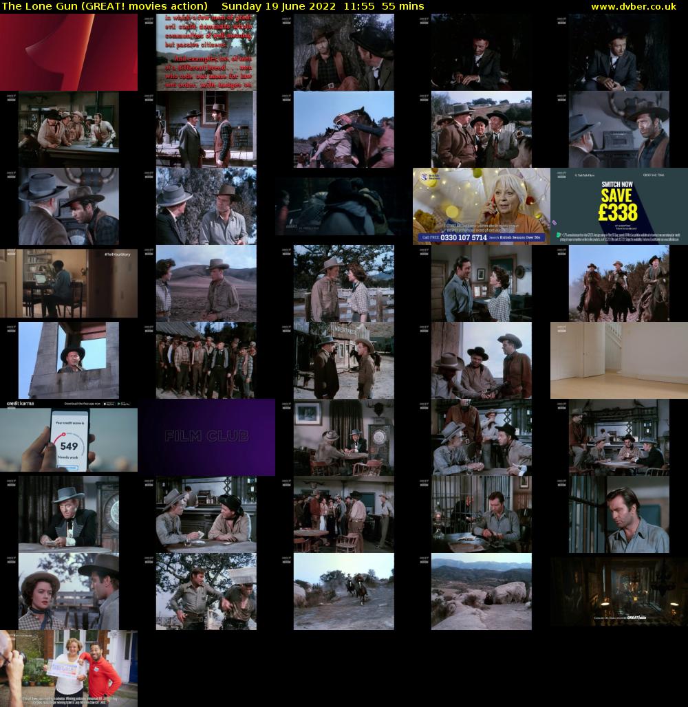 The Lone Gun (GREAT! movies action) Sunday 19 June 2022 11:55 - 12:50
