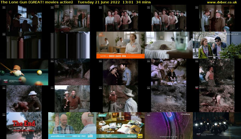 The Lone Gun (GREAT! movies action) Tuesday 21 June 2022 13:01 - 13:35