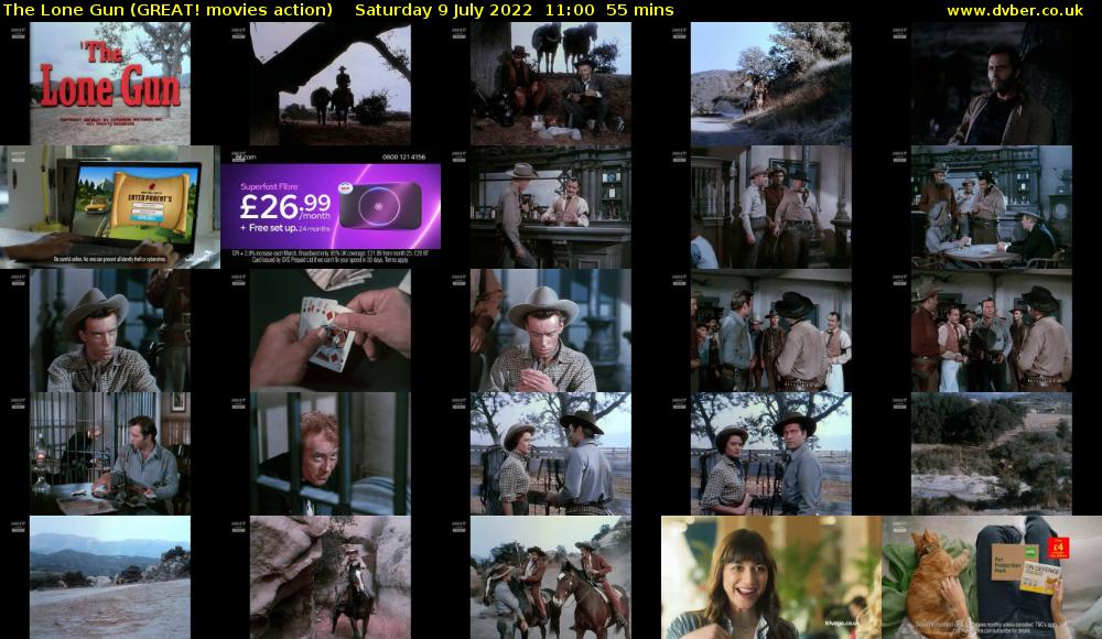 The Lone Gun (GREAT! movies action) Saturday 9 July 2022 11:00 - 11:55