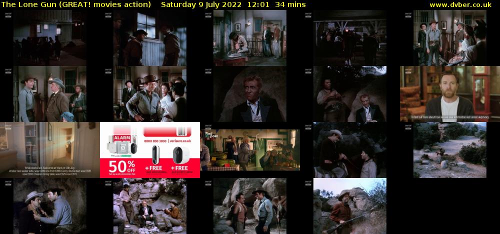 The Lone Gun (GREAT! movies action) Saturday 9 July 2022 12:01 - 12:35