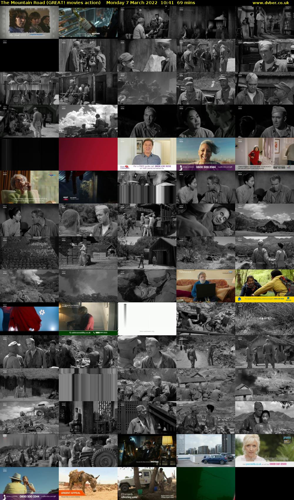 The Mountain Road (GREAT! movies action) Monday 7 March 2022 10:41 - 11:50