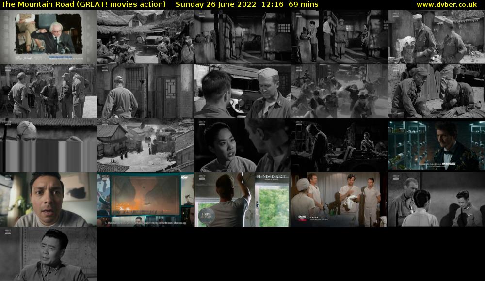 The Mountain Road (GREAT! movies action) Sunday 26 June 2022 12:16 - 13:25