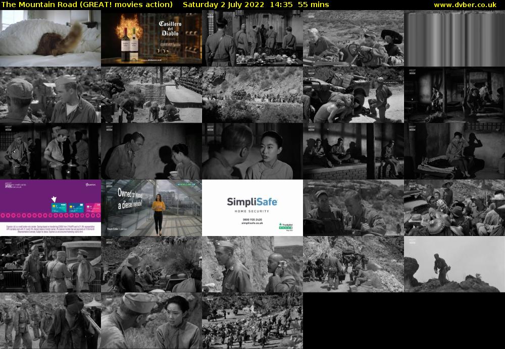 The Mountain Road (GREAT! movies action) Saturday 2 July 2022 14:35 - 15:30