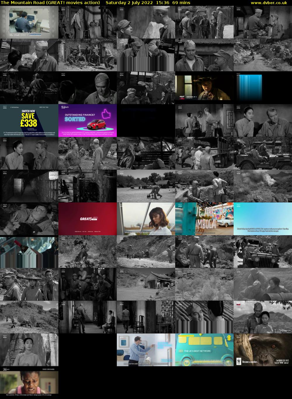 The Mountain Road (GREAT! movies action) Saturday 2 July 2022 15:36 - 16:45
