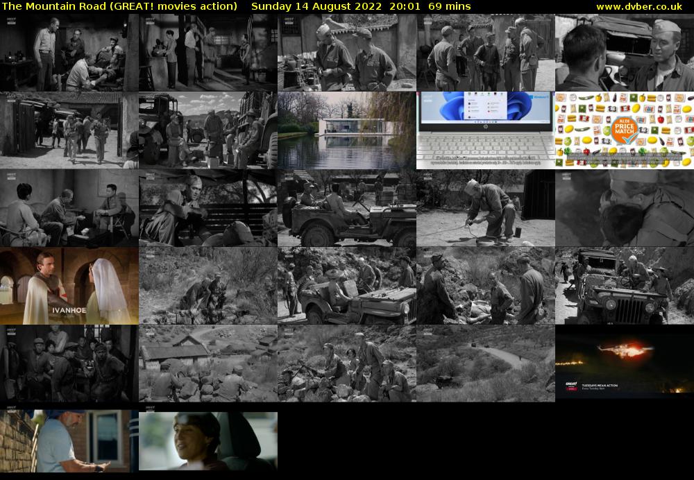 The Mountain Road (GREAT! movies action) Sunday 14 August 2022 20:01 - 21:10