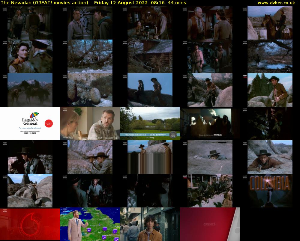 The Nevadan (GREAT! movies action) Friday 12 August 2022 08:16 - 09:00