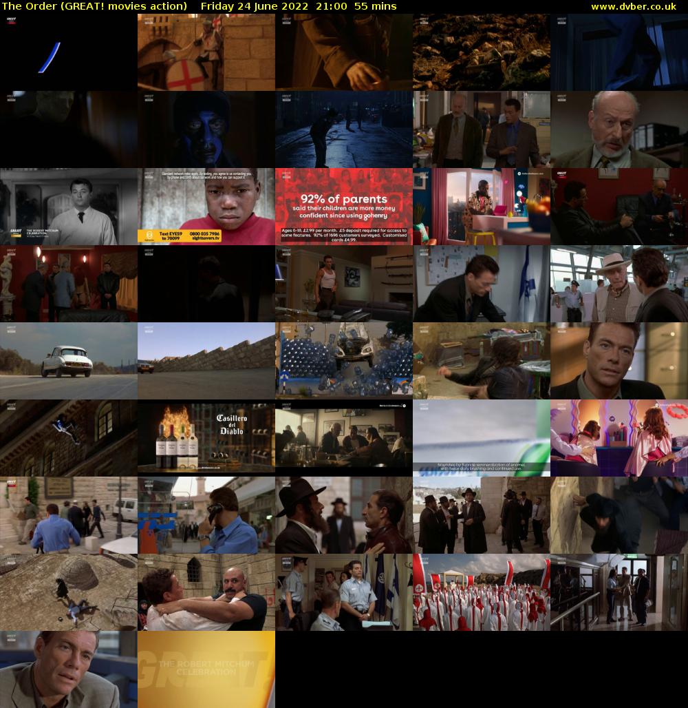 The Order (GREAT! movies action) Friday 24 June 2022 21:00 - 21:55