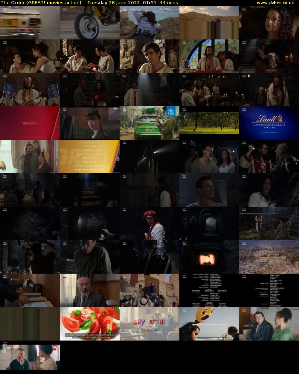The Order (GREAT! movies action) Tuesday 28 June 2022 01:51 - 02:35