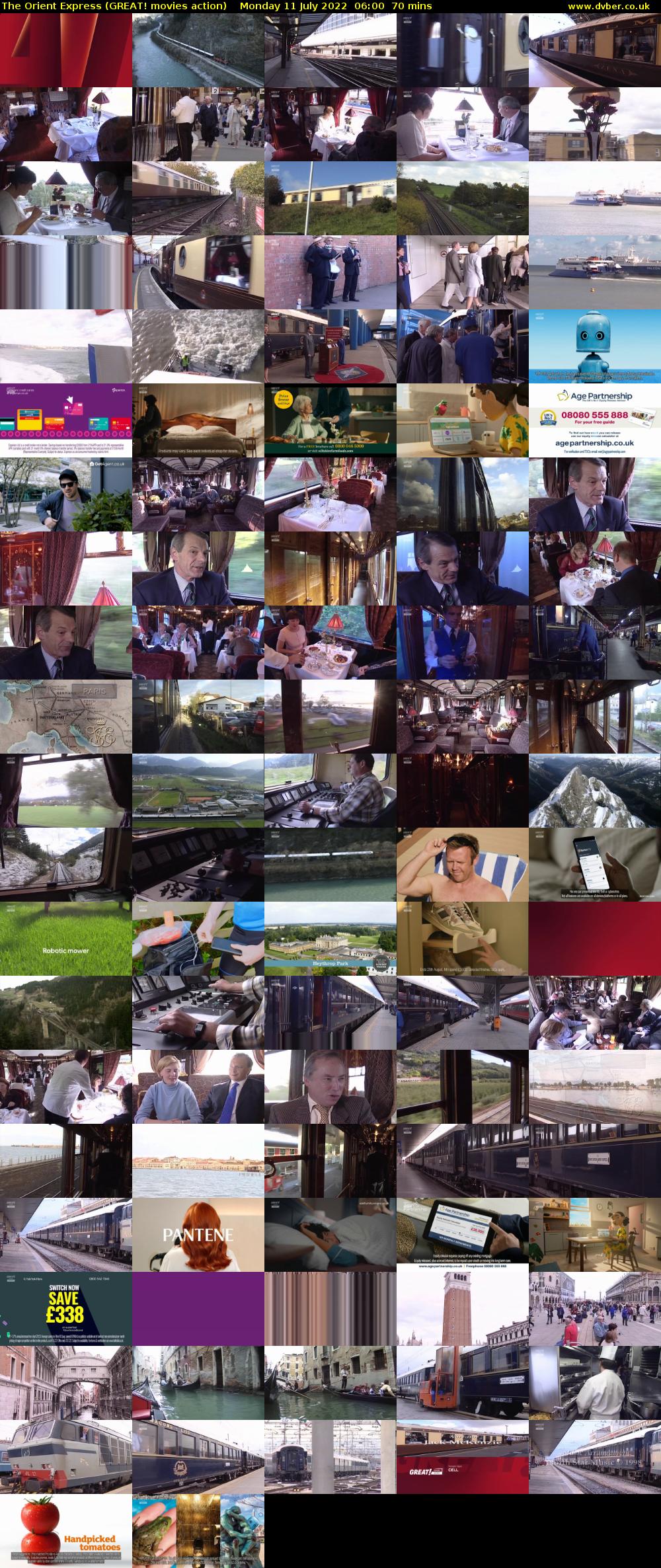 The Orient Express (GREAT! movies action) Monday 11 July 2022 06:00 - 07:10