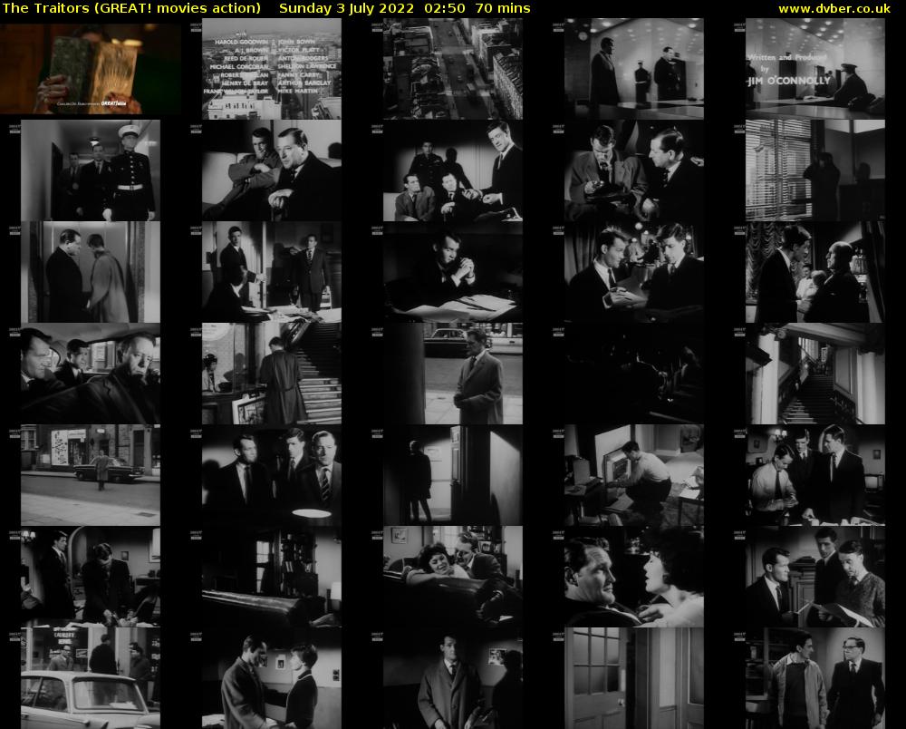 The Traitors (GREAT! movies action) Sunday 3 July 2022 02:50 - 04:00