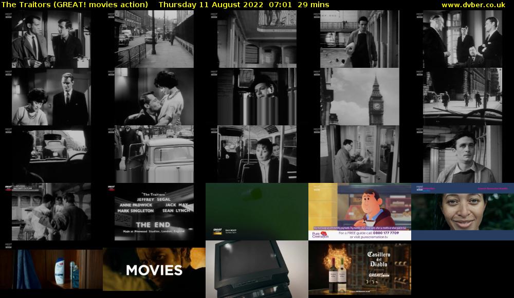 The Traitors (GREAT! movies action) Thursday 11 August 2022 07:01 - 07:30