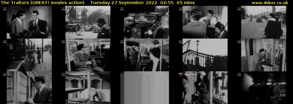 The Traitors (GREAT! movies action) Tuesday 27 September 2022 02:55 - 04:00