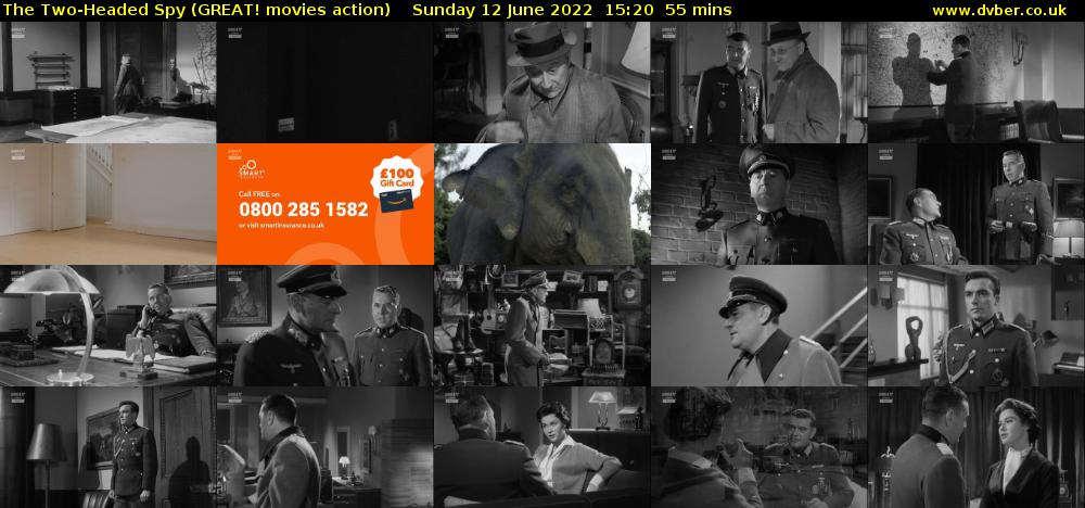 The Two-Headed Spy (GREAT! movies action) Sunday 12 June 2022 15:20 - 16:15