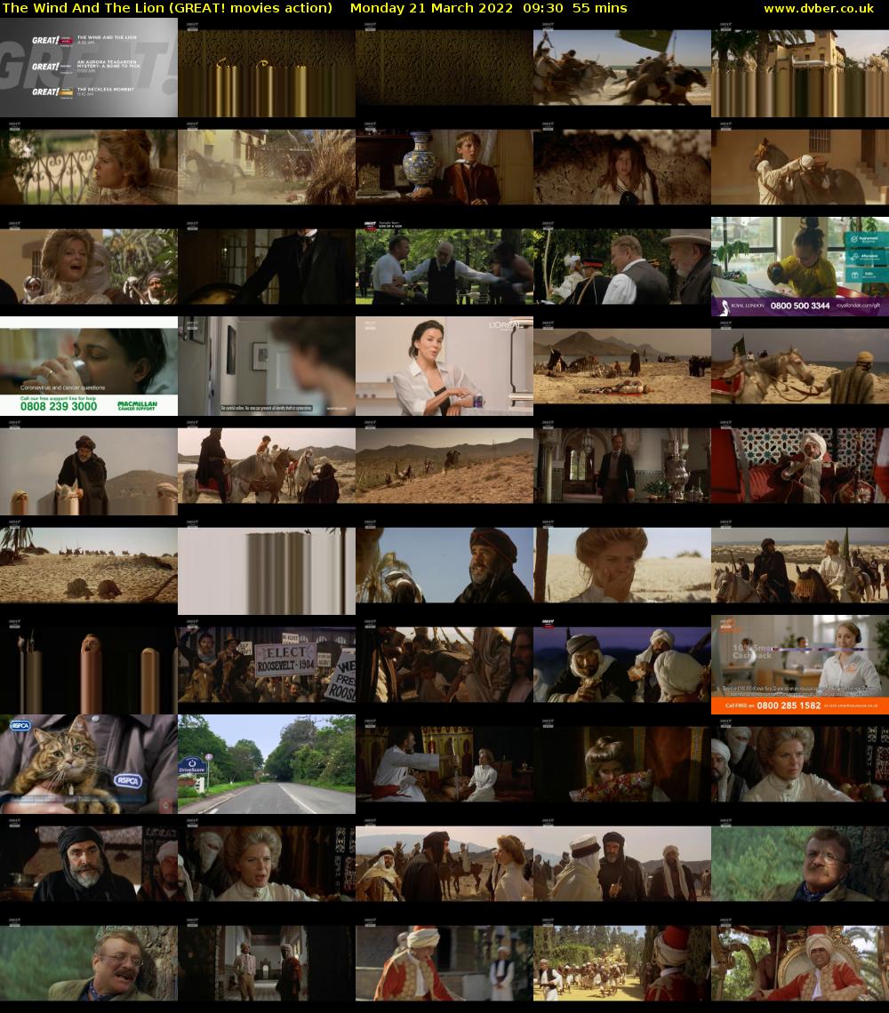 The Wind And The Lion (GREAT! movies action) Monday 21 March 2022 09:30 - 10:25