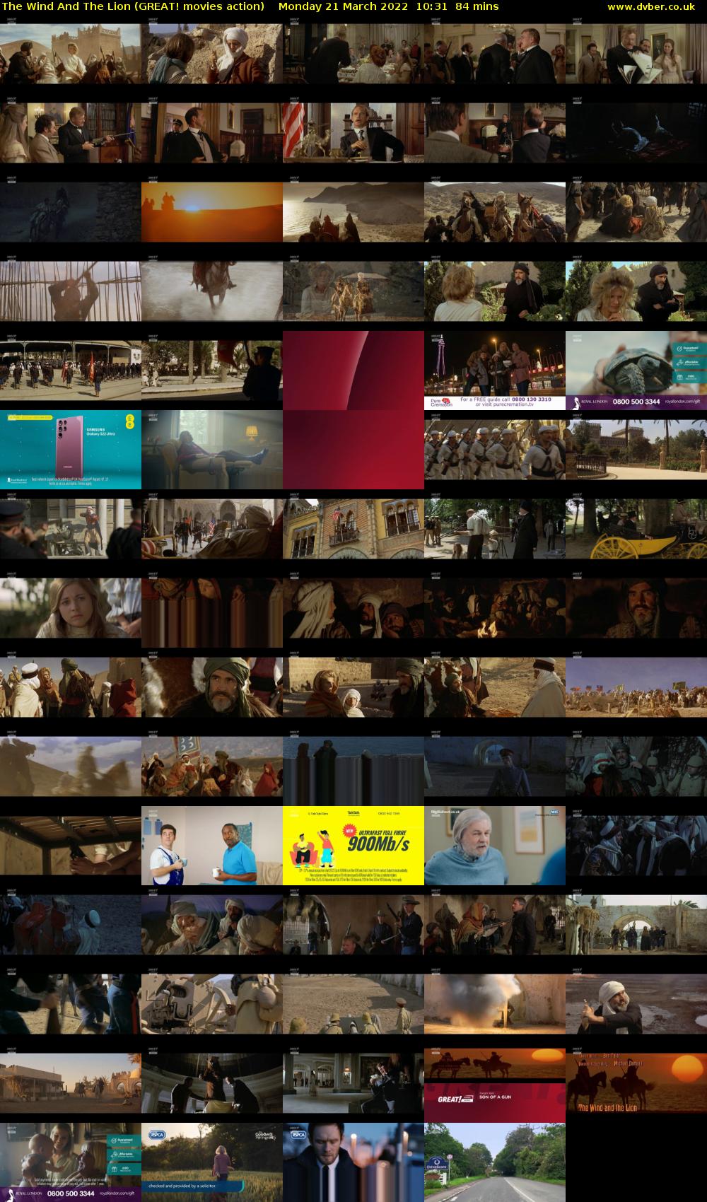 The Wind And The Lion (GREAT! movies action) Monday 21 March 2022 10:31 - 11:55