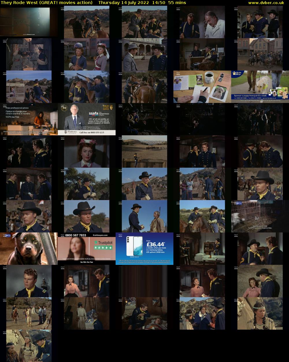 They Rode West (GREAT! movies action) Thursday 14 July 2022 14:50 - 15:45