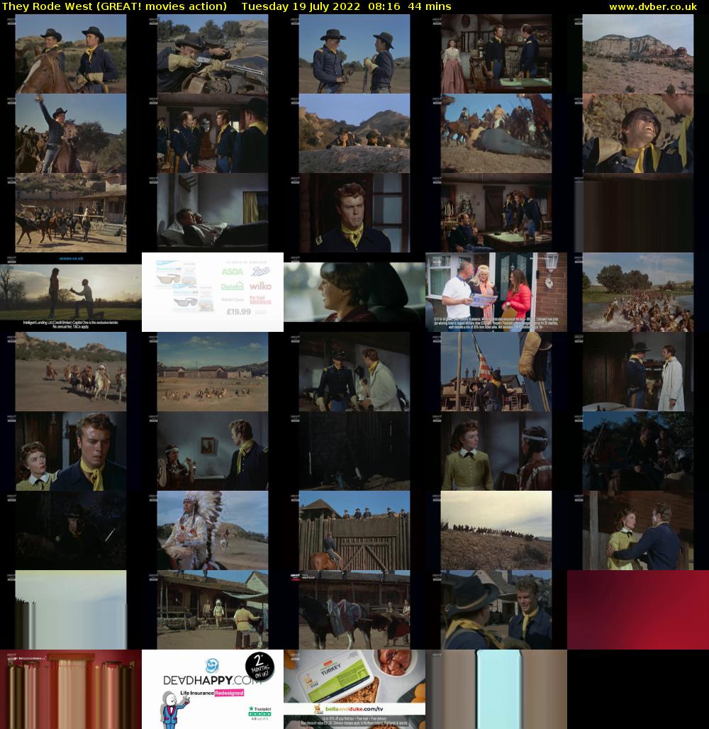 They Rode West (GREAT! movies action) Tuesday 19 July 2022 08:16 - 09:00