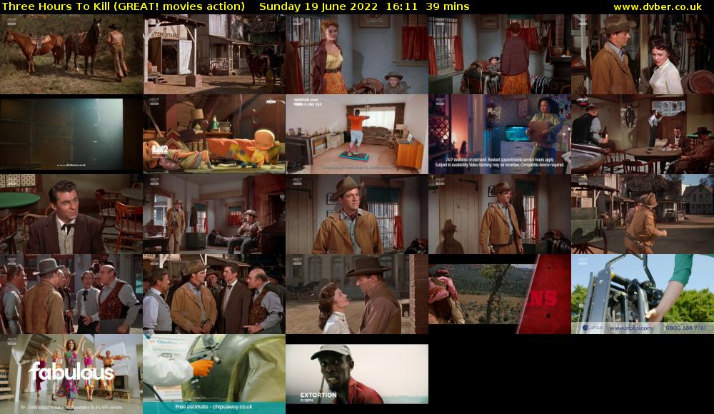 Three Hours To Kill (GREAT! movies action) Sunday 19 June 2022 16:11 - 16:50