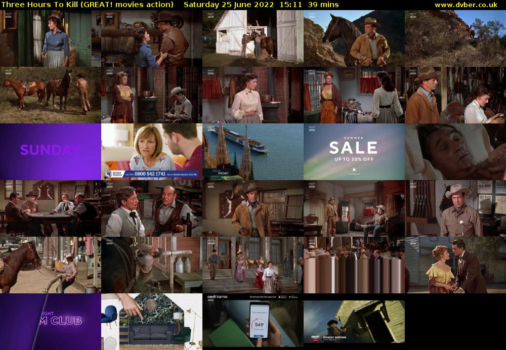 Three Hours To Kill (GREAT! movies action) Saturday 25 June 2022 15:11 - 15:50