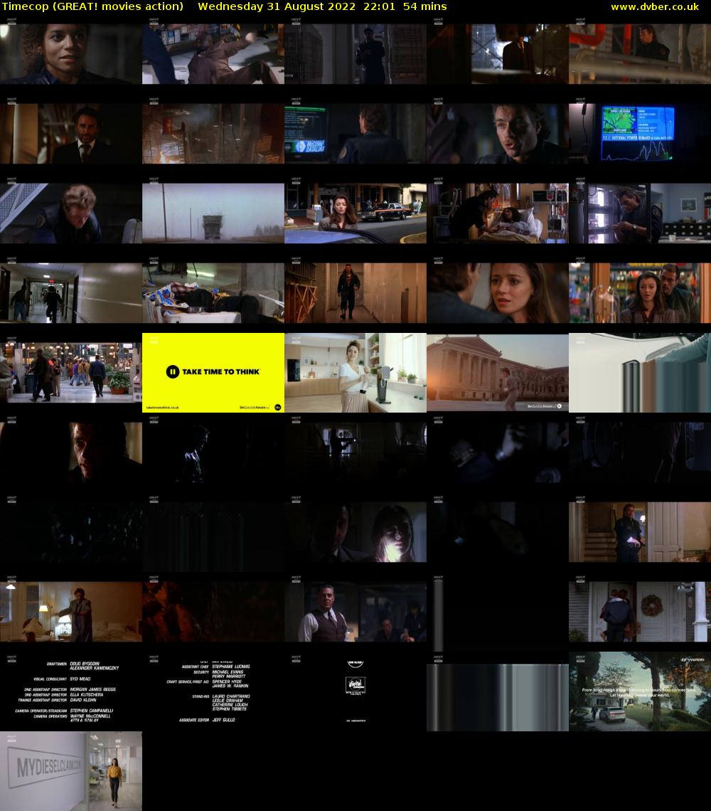 Timecop (GREAT! movies action) Wednesday 31 August 2022 22:01 - 22:55
