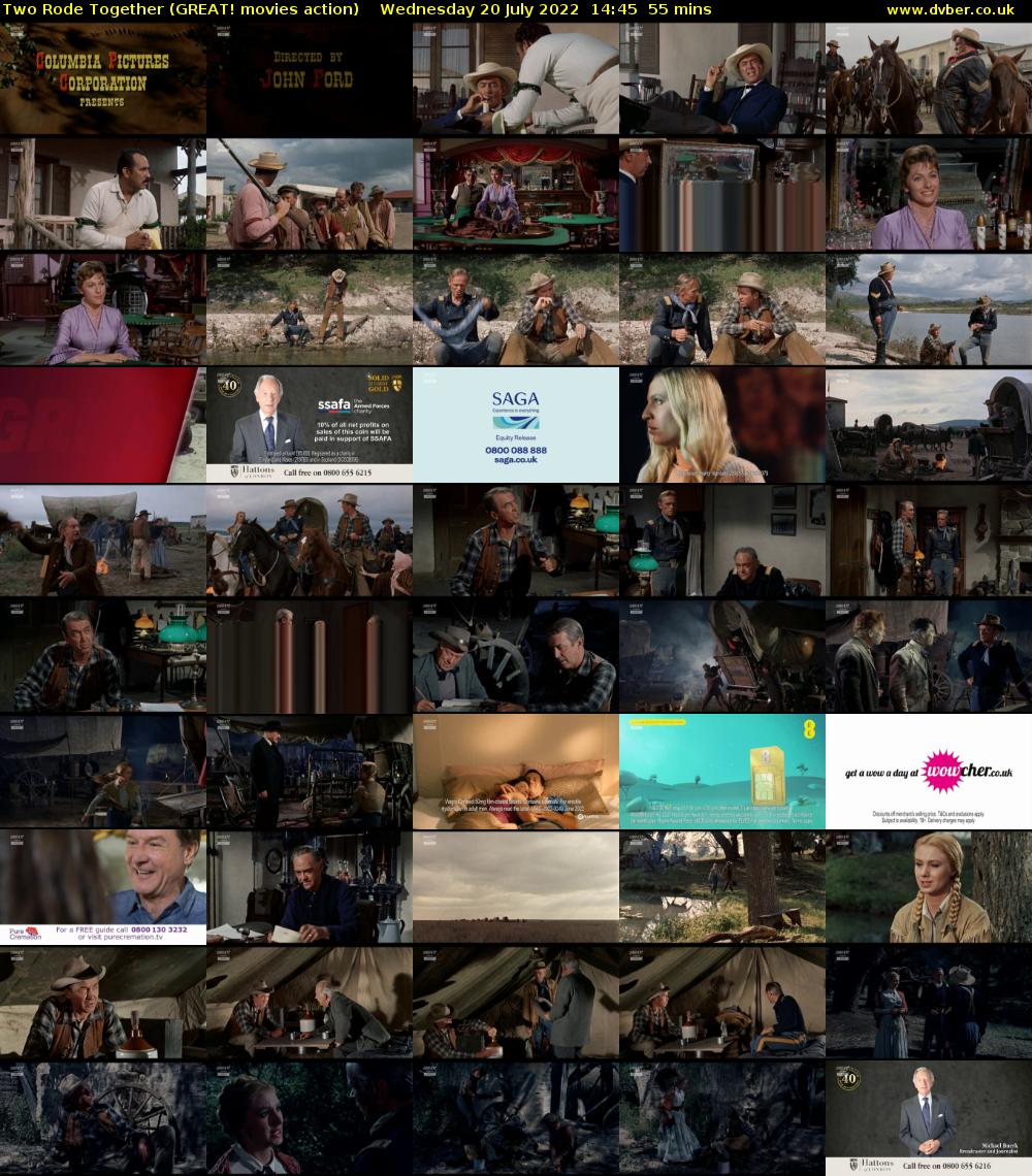 Two Rode Together (GREAT! movies action) Wednesday 20 July 2022 14:45 - 15:40