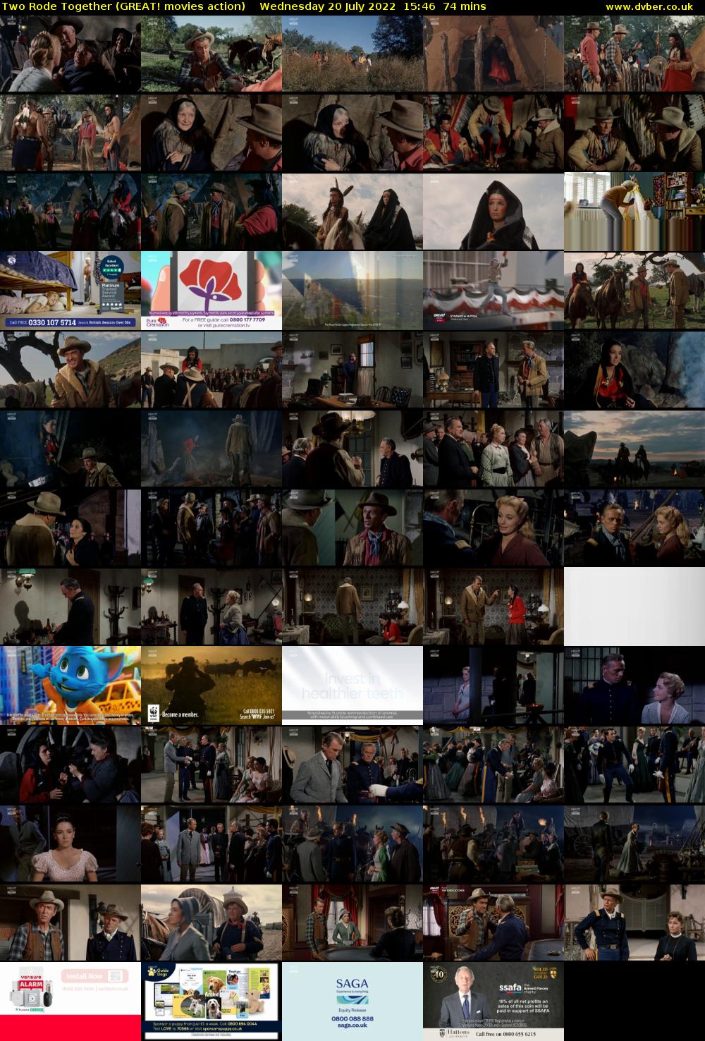Two Rode Together (GREAT! movies action) Wednesday 20 July 2022 15:46 - 17:00