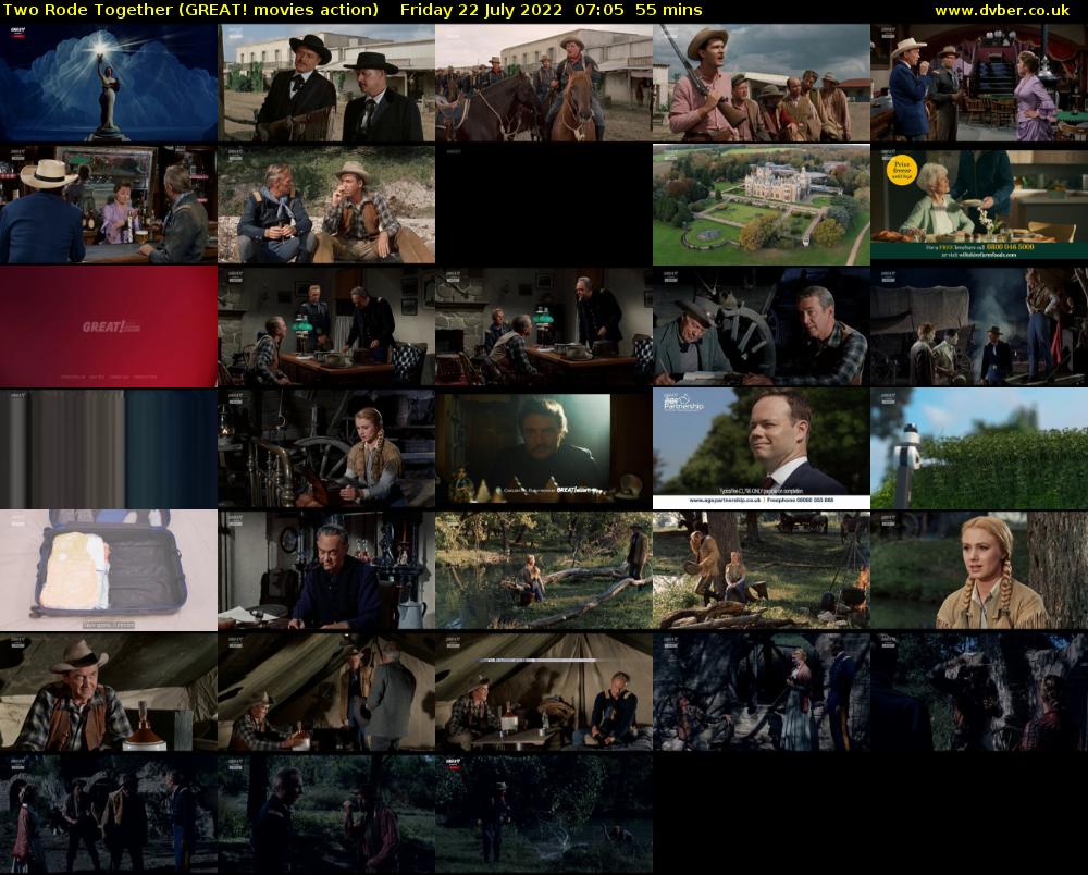 Two Rode Together (GREAT! movies action) Friday 22 July 2022 07:05 - 08:00