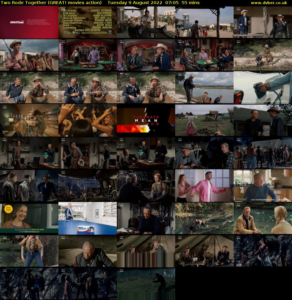 Two Rode Together (GREAT! movies action) Tuesday 9 August 2022 07:05 - 08:00