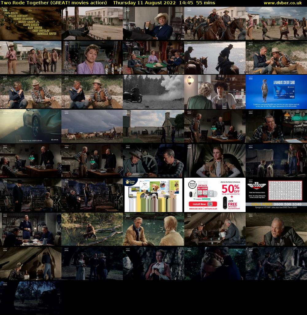 Two Rode Together (GREAT! movies action) Thursday 11 August 2022 14:45 - 15:40