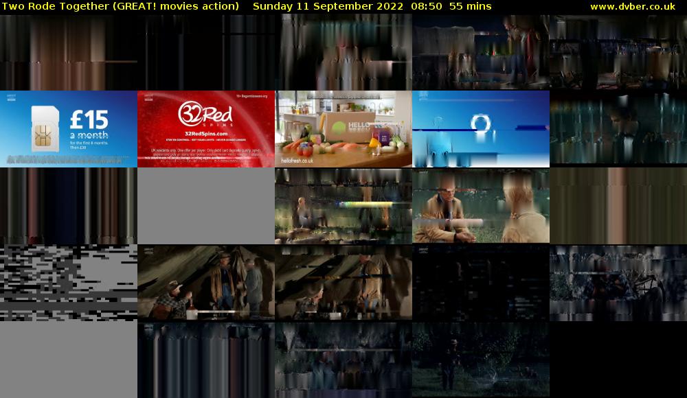 Two Rode Together (GREAT! movies action) Sunday 11 September 2022 08:50 - 09:45
