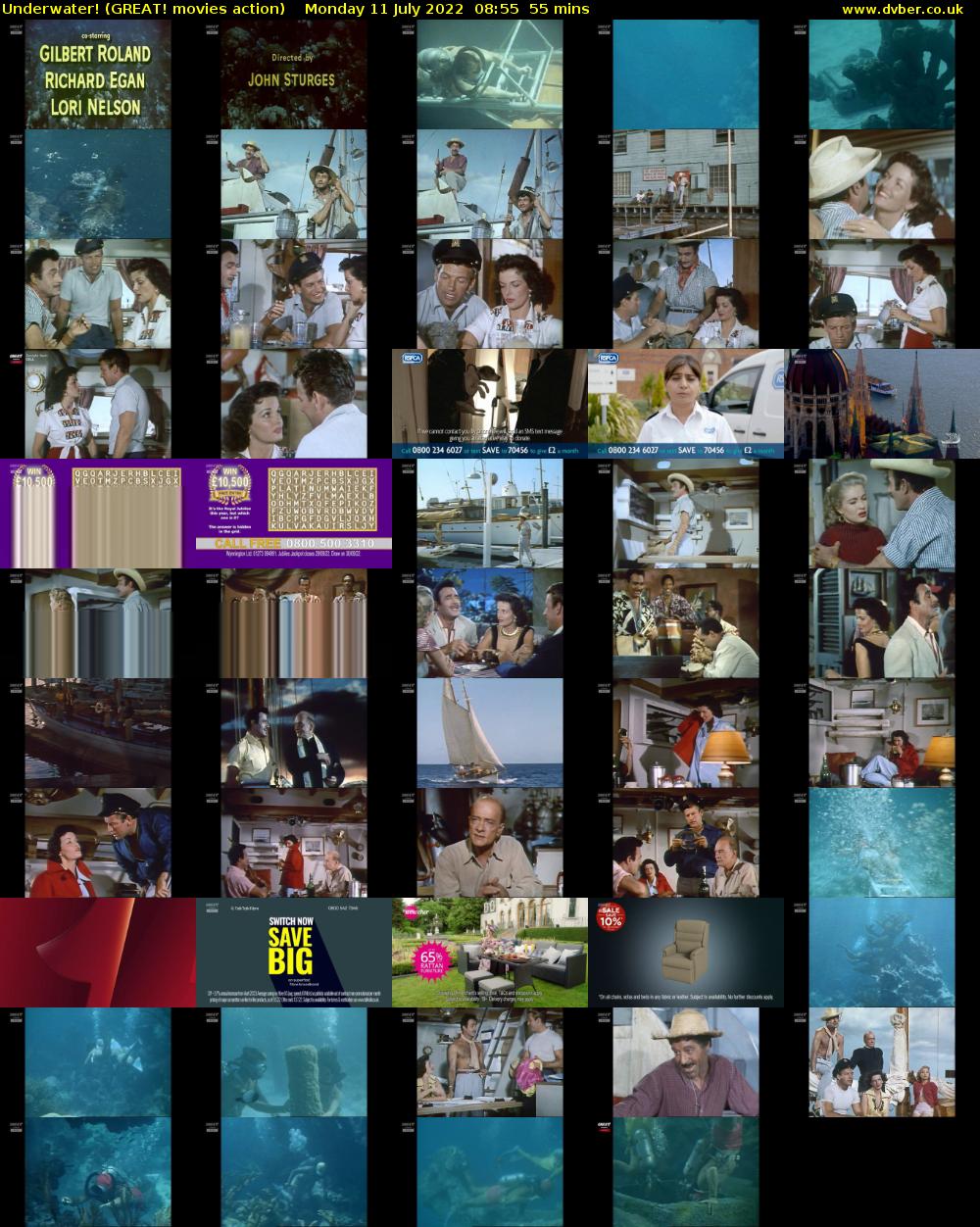 Underwater! (GREAT! movies action) Monday 11 July 2022 08:55 - 09:50